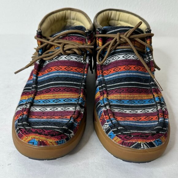 Twisted X Women's Serape Fringe Moccasins Size 6.5M Multicolor Southwestern Boho - Picture 3 of 9